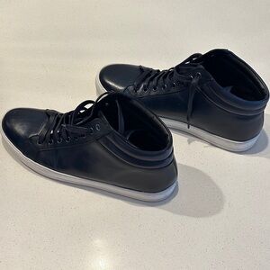 Paul Evans Blue Leather Sneakers